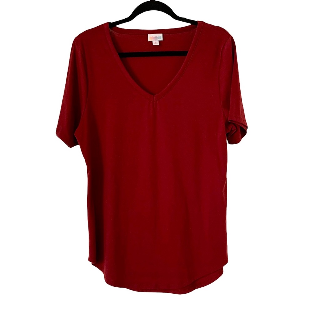 🛍 Lularoe Burgundy Iris T